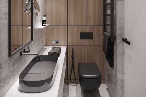 Как выбрать подходящий стиль для туалета. Подвесить и спрятать