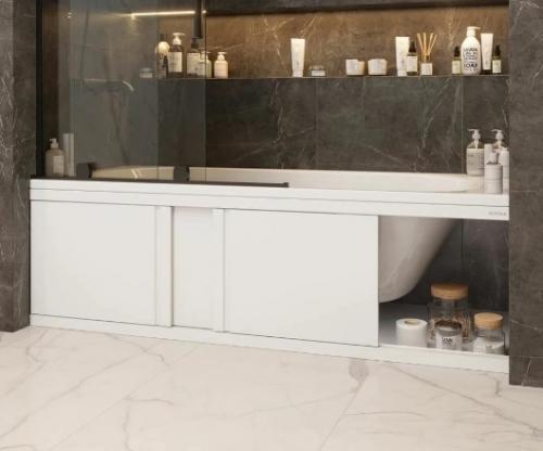 Как сделать экран под ванную своими руками из пластиковых панелей 05