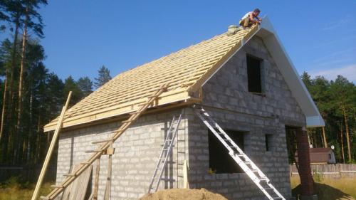 Фронтоны двухскатной крыши из кирпича. Как правильно сделать фронтон двухскатной крыши из блоков