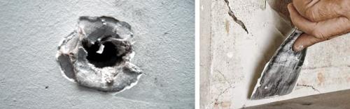Чем заделывать дырки в стене. Как заделать отверстия в стене из бетона?