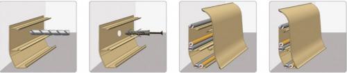 Крепление плинтусов к полу и к стене. Установка плинтусов из пластика